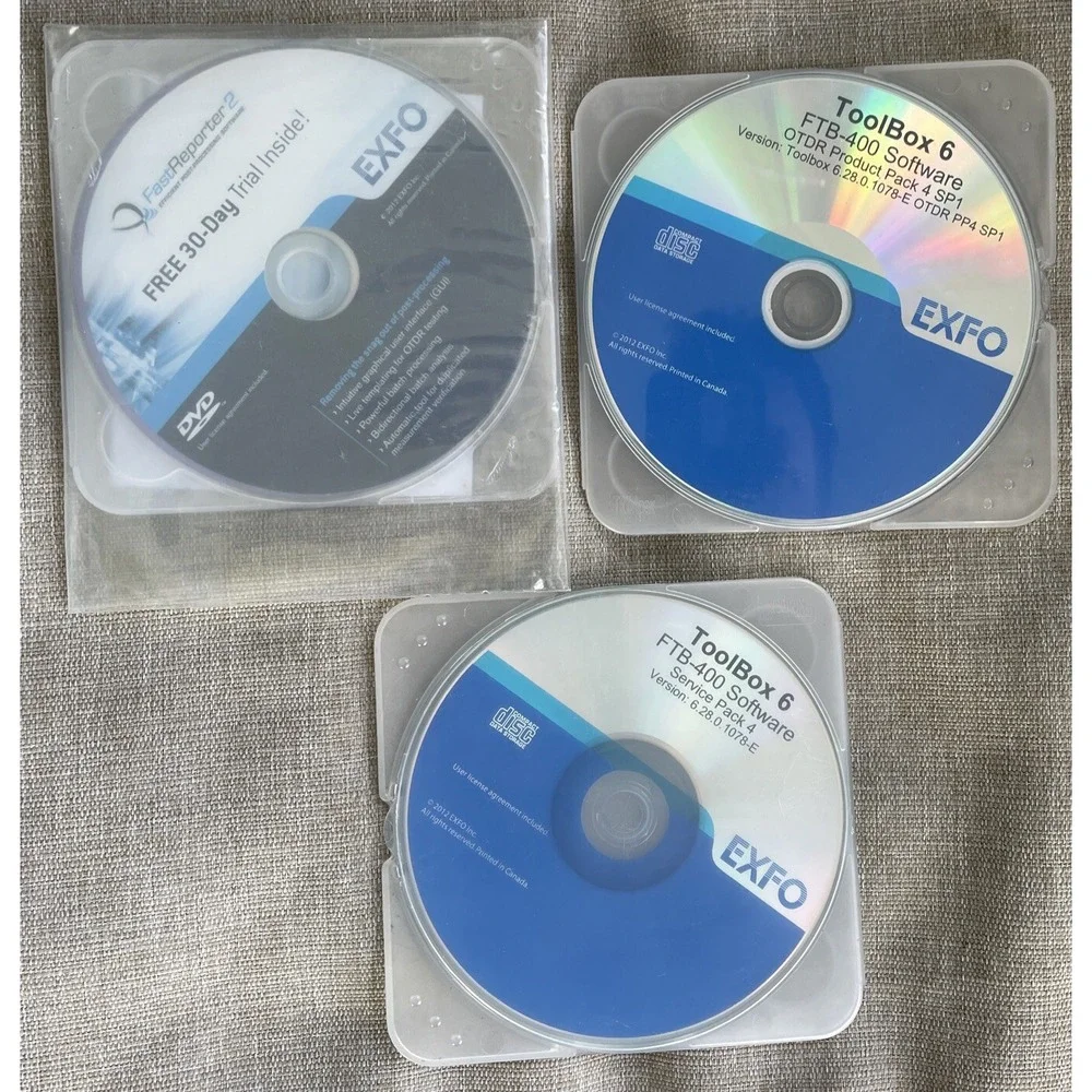 EXFO Toolbox 6 Fab-400 Fast Reporter 2 OTDR Product Service Pack 4 SP1 Software